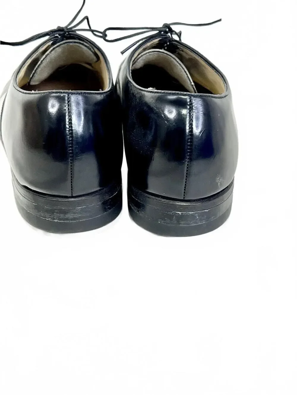 Florsheim Black Leather Oxford Dress Shoes Lace Up Size 10.5